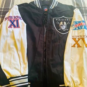 Mens NFL Raiders bomber jacket
